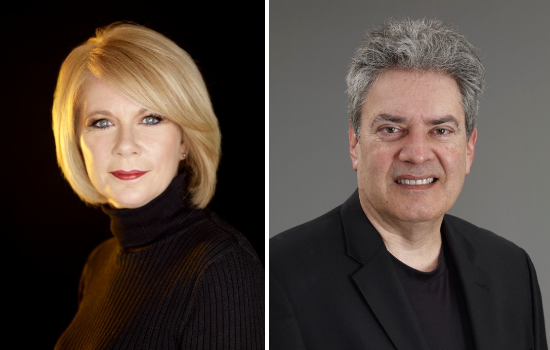 Headshots of author Kerriann Flanagan Brosky and paranormal investigator Joe Giaquinto