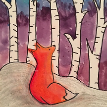 Fox painting