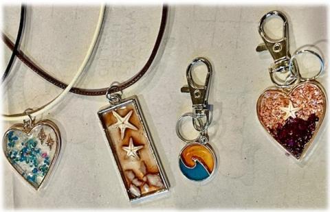 beach glass pendants