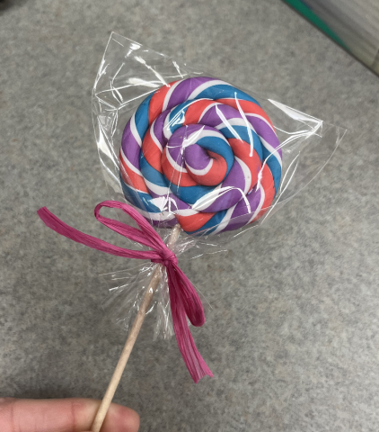 Clay lollipop