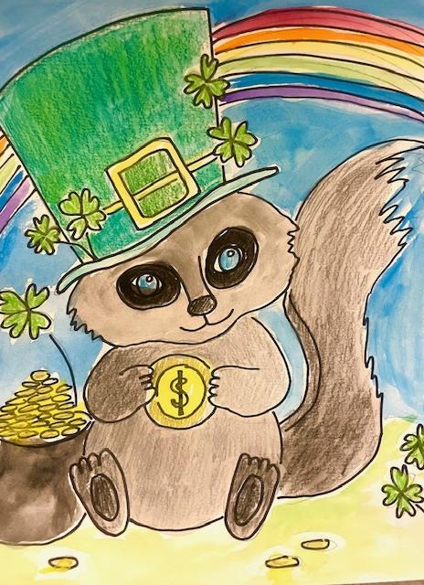 Raccoon leprechaun